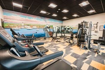 Modern fitness center